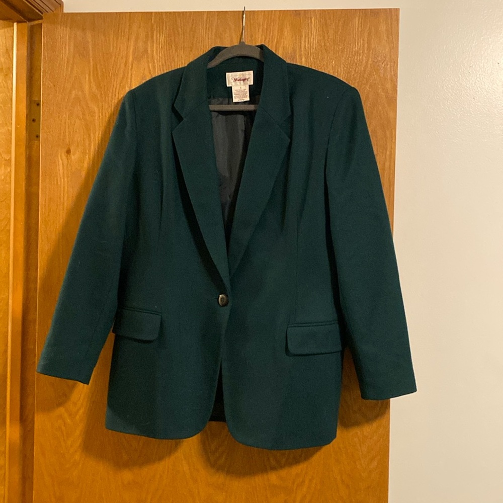 Green Wool Blazer